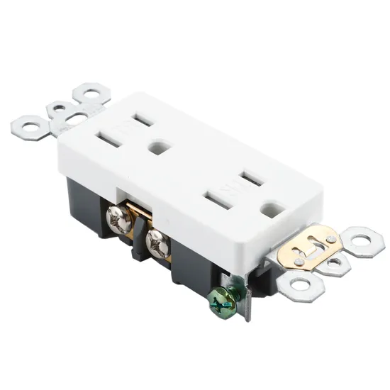 Receptáculo GFCI, soquete do interruptor, 15A 120V, interruptor de circuito de falha de aterramento resistente à violação, tomada elétrica, ETL