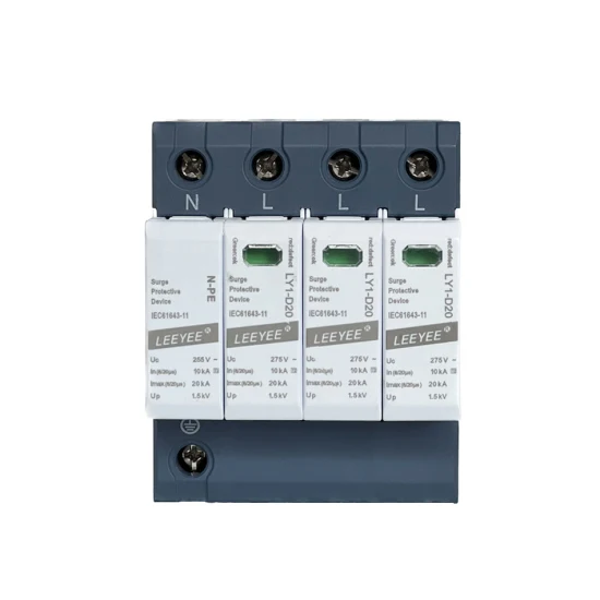 3p+N 20ka 275V AC SPD DIN Rail Dispositivo de proteção contra surtos para proteção contra raios